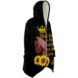 Powerful Black Queen Microfleece Cloak
