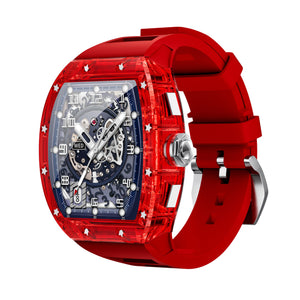 Luxury Skeleton Skull Watch Men’s Automatic Mechanical Wristwatch