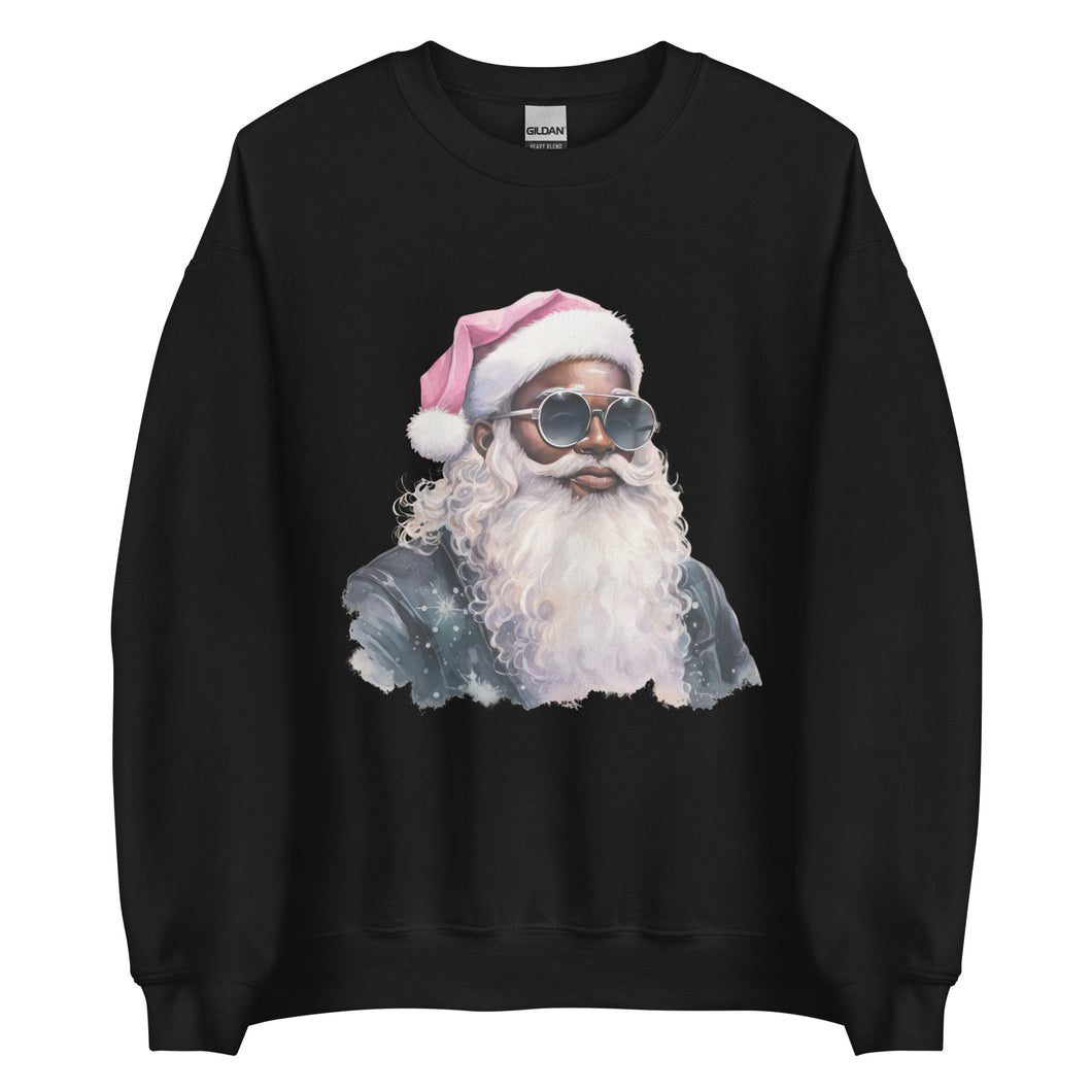 Black Santa 6 Unisex Sweatshirt