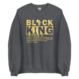 Black King Gold Letters Unisex Sweatshirt
