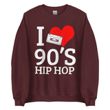 I Heart 90's Hip Hop Unisex Sweatshirt