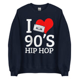 I Heart 90's Hip Hop Unisex Sweatshirt