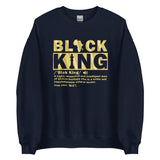 Black King Gold Letters Unisex Sweatshirt