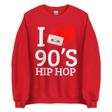 I Heart 90's Hip Hop Unisex Sweatshirt