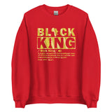 Black King Gold Letters Unisex Sweatshirt