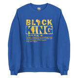 Black King Gold Letters Unisex Sweatshirt