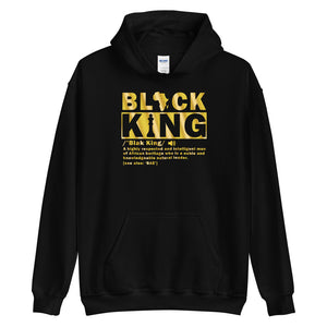 Black King Gold Letters