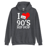 I Heart 90's Hip Hop Unisex Hoodie