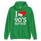 I Heart 90's Hip Hop Unisex Hoodie