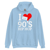 I Heart 90's Hip Hop Unisex Hoodie