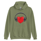 Heart Music Unisex Hoodie